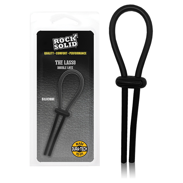 Rock Solid Lasso Single Adjustable Lock Black Silicone