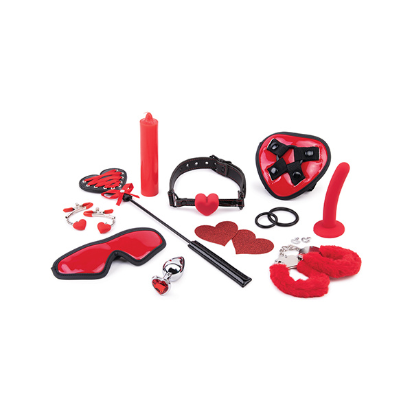 WhipSmart Heartbreaker 10 pc Set - Black-Red - Image 2