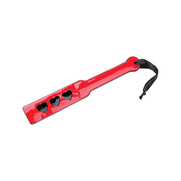 WhipSmart Heartbreaker Spanking Paddle - Red-Black - Image 2