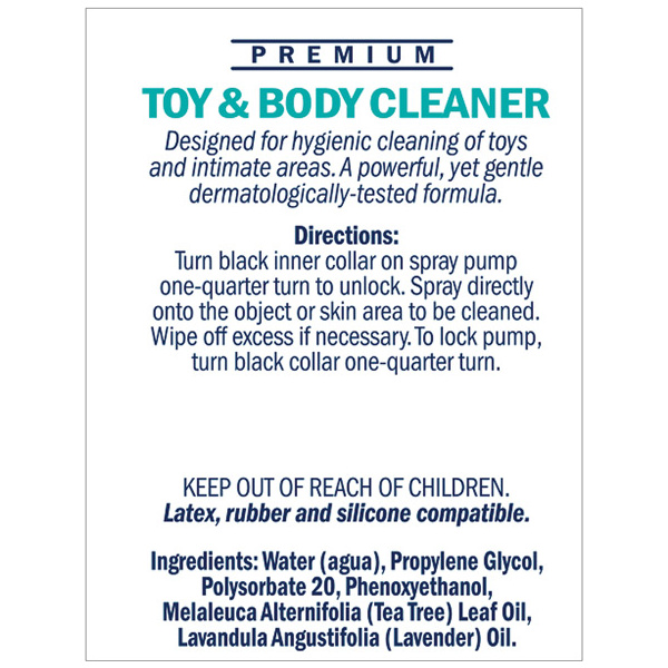 Swiss Navy Toy & Body Cleaner - 6 oz Bottle - Image 2