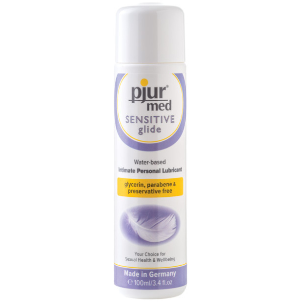 Pjur Med Sensitive Glide Water Based Personal Lubricant - 100ml Bottle