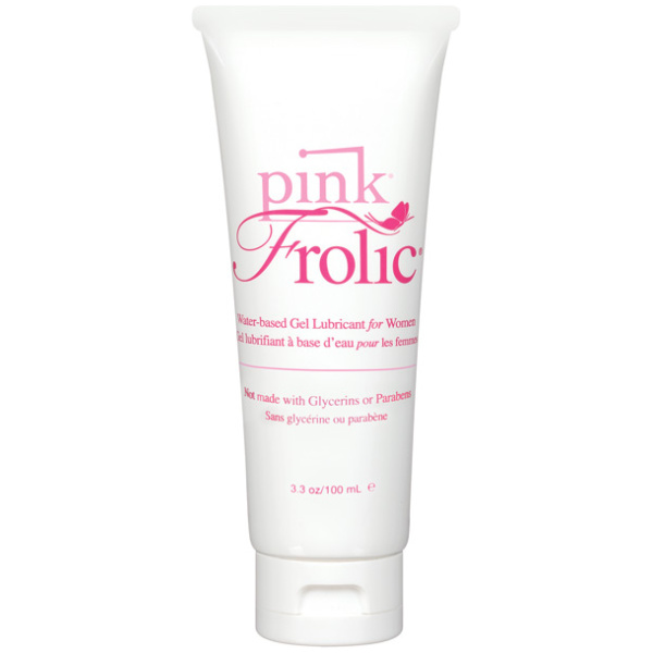 Pink Frolic Gel Lubricant - 3.3 oz Flip Top Tube