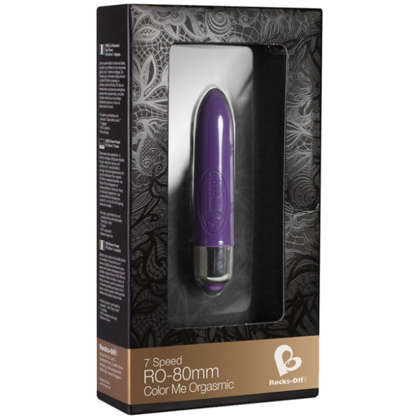 Rocks Off Color Me Orgasmic Colored RO-80 mm Bullet - 7 Speed Color Changing