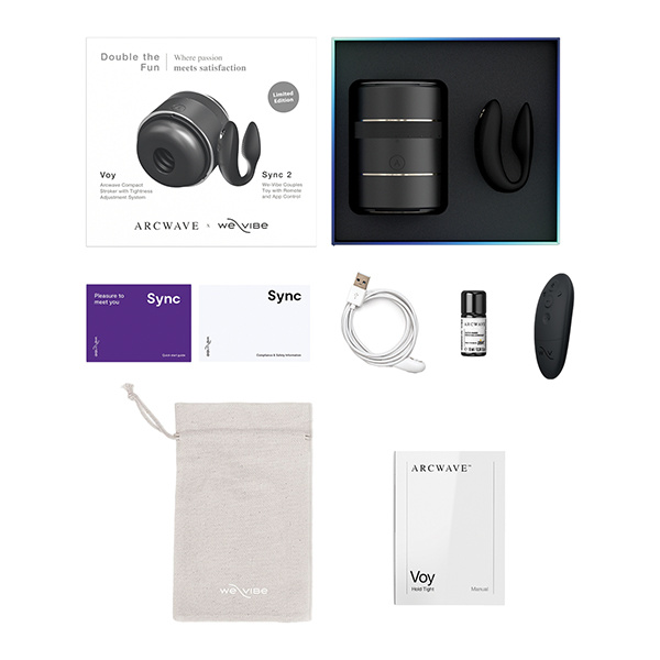 Arcwave Voy - We-Vibe Sync 2 Double the Fun Pair - Black - Image 4