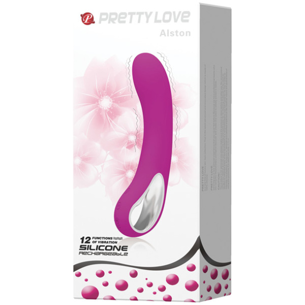 Pretty Love Alston 12 Function Vibrator w-Handle - Fuchsia