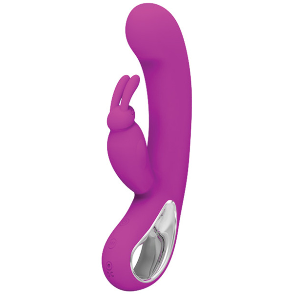 Pretty Love Webb Bunny Ears Rabbit Vibe w-Handle - Fuchsia - Image 2