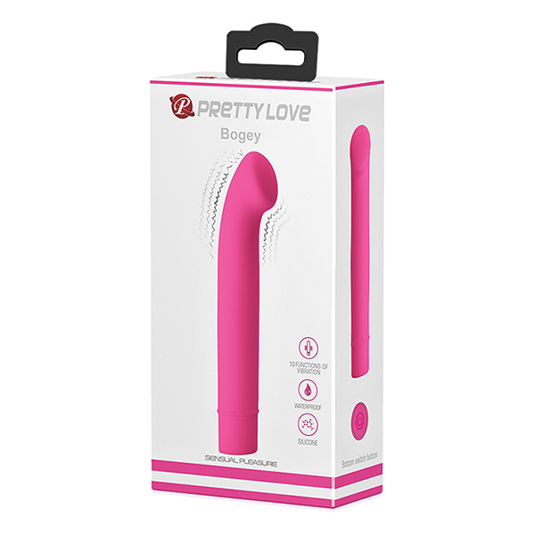 Pretty Love Bogey Silicone Mini Vibrator - Pink