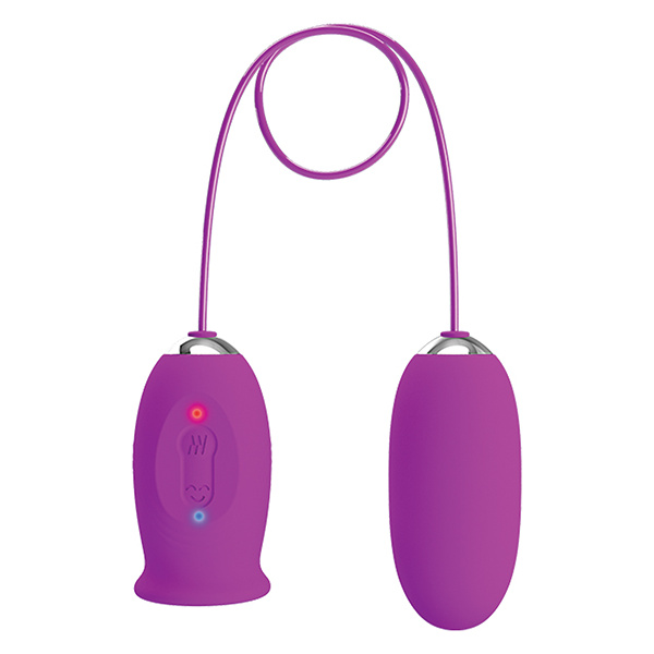 Pretty Love Daisy Silicone Licker & Vibrating Egg - Fuchsia - Image 2