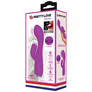 Pretty Love Gloria Licking Rabbit - Fuchsia