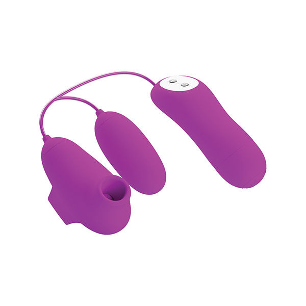 Pretty Love Suction & Vibro Bullets - Fuchsia - Image 4