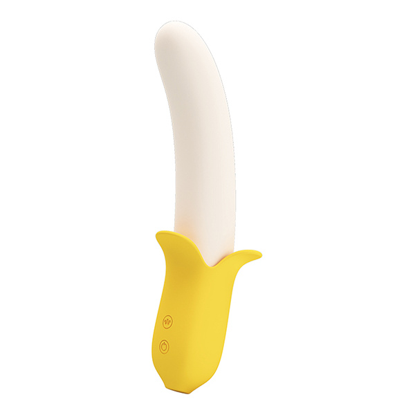 Pretty Love Banana Geek Thrusting Vibrator - Yellow - Image 2