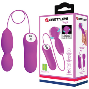Pretty Love Vega Rotating Head Mini Wand - Fuchsia