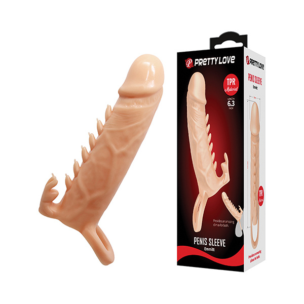 Pretty Love Emmitt 6.3" Penis Sleeve - Ivory