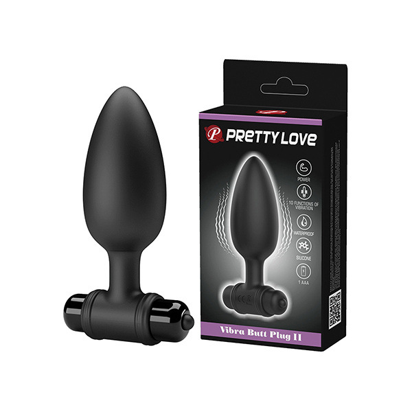 Pretty Love Vibrating Butt Plug II - Black