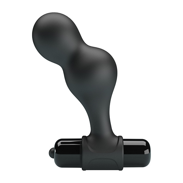 Mr. Play Silicone Anal Vibro Plug - Black - Image 3