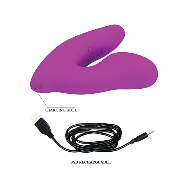 Pretty Love Melvin Dual Stimulator - Fuchsia - Image 4