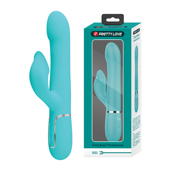 Pretty Love Twinkled Tenderness Falin Rolling Ball Rabbit - Aqua