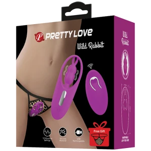 Pretty Love Wild Rabbit Panty Vibe w-Free Panty - Fuchsia