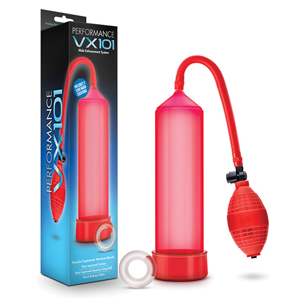 Blush Performance VX101 Male Enhancement Pump - Red