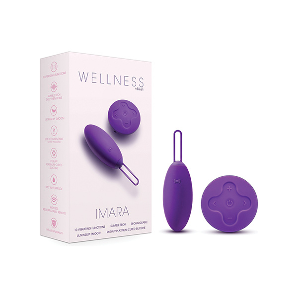 Blush Wellness Imara Vibrating Egg w-Remote - Purple