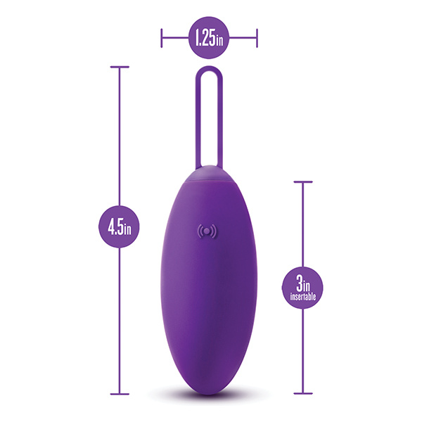 Blush Wellness Imara Vibrating Egg w-Remote - Purple - Image 5