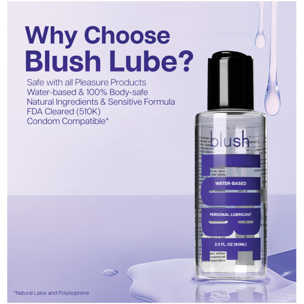 Blush Water Based Lube - 2 oz - Image 5