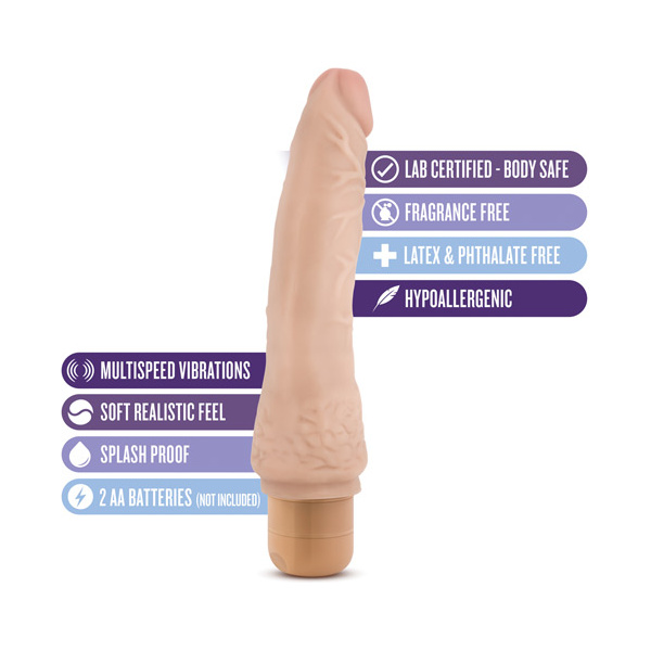 Blush Dr. Skin Vibe 8.5" Dong #7 - Beige - Image 4