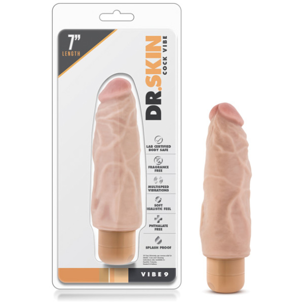 Blush Dr. Skin Vibe 7" Dong #9 - Beige