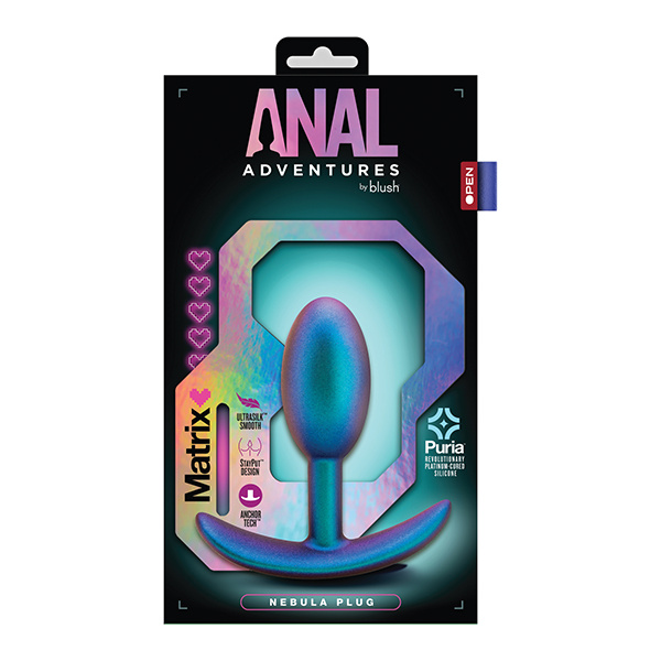 Blush Anal Adventures Matrix Nebula Plug - Turquoise - Image 5