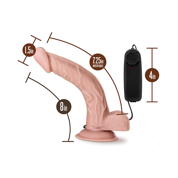 Blush Dr. Skin Dr. Sean 8" Cock w-Suction Cup - Vanilla - Image 3