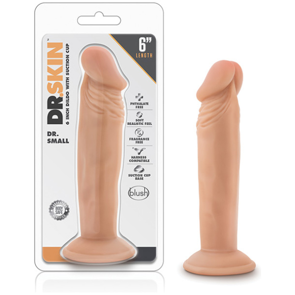 Blush Dr. Skin Dr. Small 6" Dildo - Vanilla