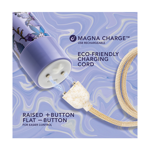 Blush Limited Addiction Floradelic 7" Rechargeable Vibe - Purple - Image 4