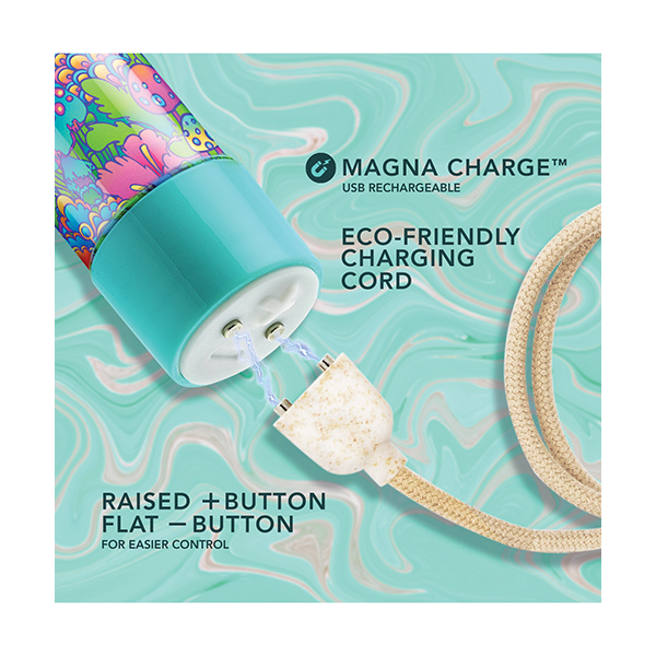 Blush Limited Addiction Utopia 7" Rechargeable Vibe - Aqua - Image 3
