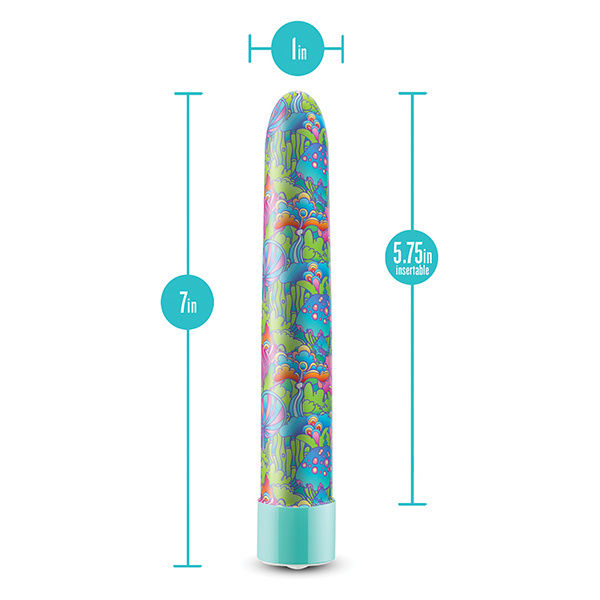 Blush Limited Addiction Utopia 7" Rechargeable Vibe - Aqua - Image 4