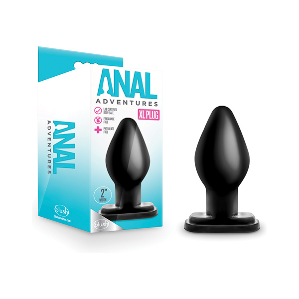 Blush Anal Adventures XL Plug - Black