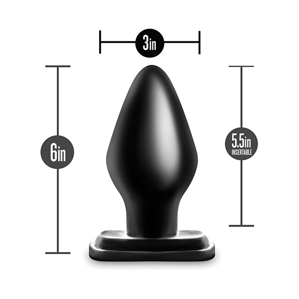 Blush Anal Adventures XXL Plug - Black - Image 3