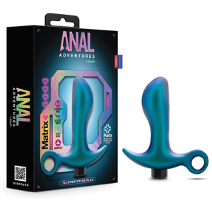 Blush Anal Adventures Matrix Teleportation Plug - Lunar Blue