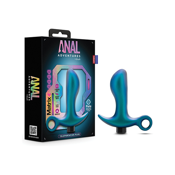 Blush Anal Adventures Matrix Teleportation Plug - Lunar Blue