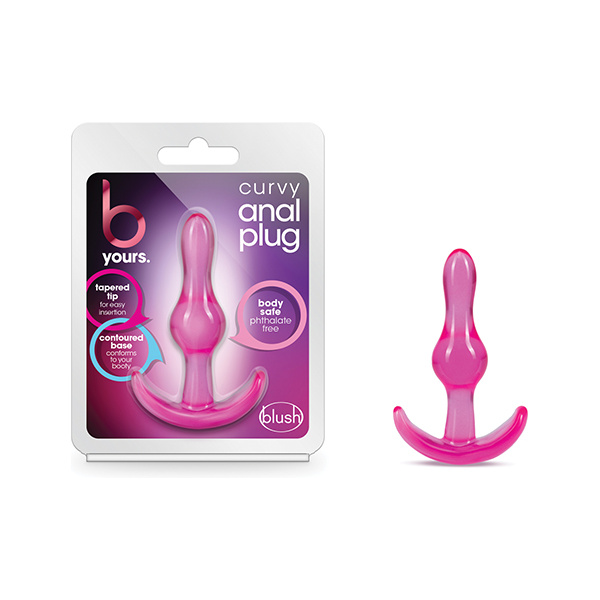 Blush B Yours Curvy Anal Plug - Pink