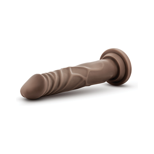 Blush Dr. Skin 7.5" Basic Realistic Cock - Chocolate - Image 3