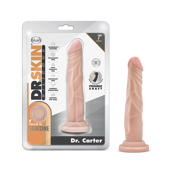 Blush Dr. Skin Silicone Dr. Carter 7.5" Dildo