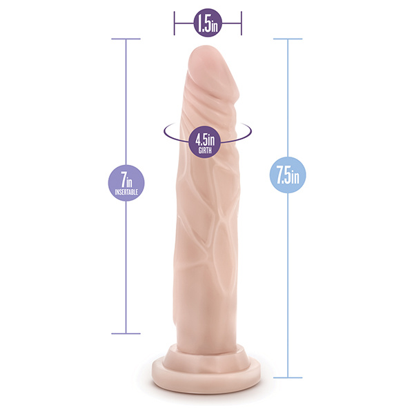 Blush Dr. Skin Silicone Dr. Carter 7.5" Dildo - Image 5