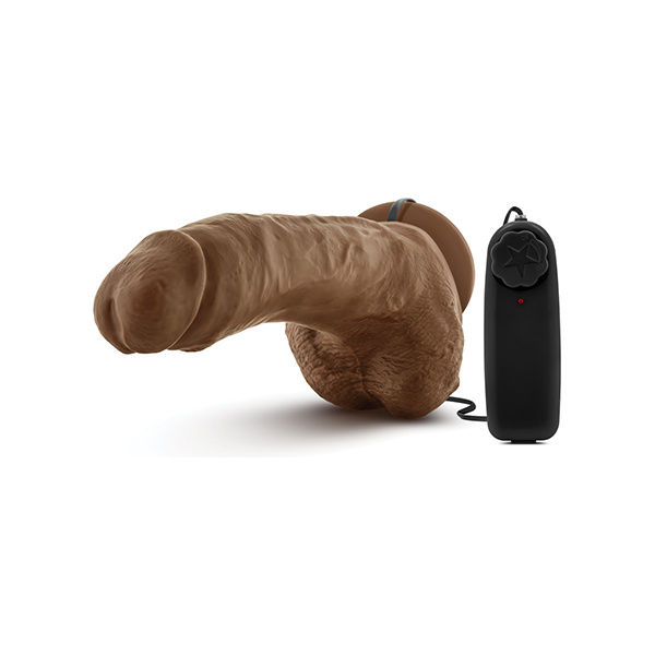 Blush Coverboy the Boxer 9" Vibrating Realistic Cock - Mocha - Image 4