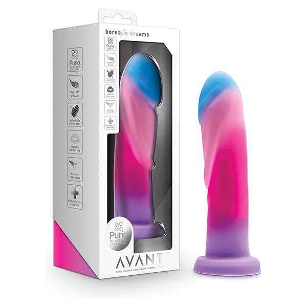 Blush Avant Borealis Dreams Silicone Dildo - Cotton Candy