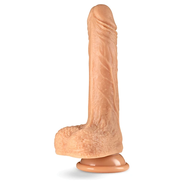 Blush Dr. Skin Silicone Dr. Grey 7" Thrusting Dildo - Vanilla - Image 5