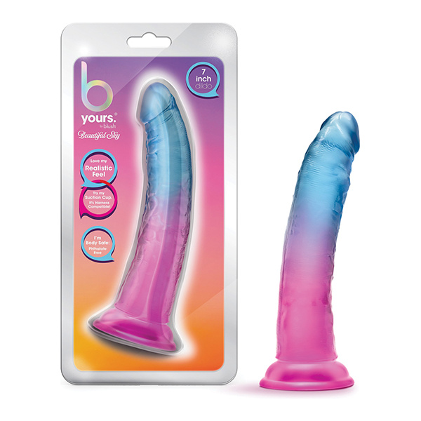 Blush B Yours 7" Beautiful Sky Dildo - Sunset