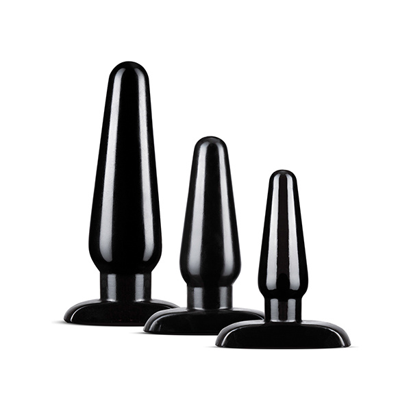 Blush Anal Adventures Basic Plug Kit - Black - Image 3