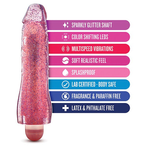 Blush Glow Dicks Glitter Vibrator Molly - Image 5