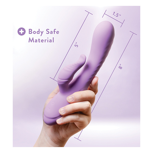 Blush Evelyn Rabbit Vibrator - Purple - Image 4