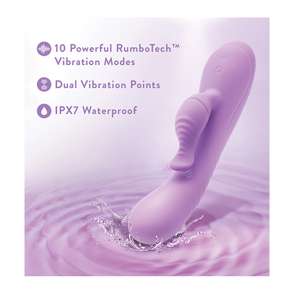 Blush Evelyn Rabbit Vibrator - Purple - Image 2